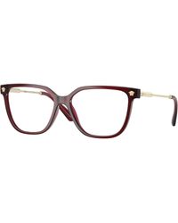 Versace - Ve3388U Gb1 Optical Frames Injected Transparent Squared Normal - Lyst