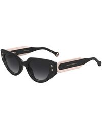 Carolina Herrera - Her 0221/G/S 3H2/9O Sunglasses Bio-Cecid Geometric Shaded - Lyst