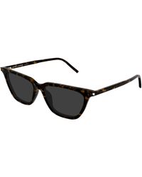 Saint Laurent - Sl 889 Sulpice Thin 002 Sunglasses Acetate Cat Eye - Lyst