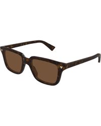 Bottega Veneta - Bv1363S 002 Sunglasses Acetate Squared - Lyst
