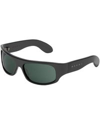 Marni - 7Lq Uailus Solid Sunglasses Acetate Wraparound - Lyst