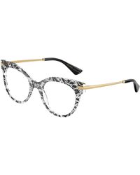 Dolce & Gabbana - Dg3392 3287 Optical Frames Acetate Transparent Butterfly Normal - Lyst