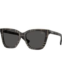 Burberry - Be4470 419987 Sunglasses Acetate Squared Normal - Lyst