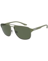 Emporio Armani - Ea2144 336771 Sunglasses Metal Pilot Normal - Lyst