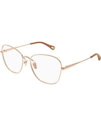 Chloé - Ch0344O 002 Optical Frames Metal Transparent Cat Eye - Lyst