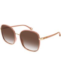 Chloé - Ch0031S 021 Sunglasses Bio-Injected Squared - Lyst