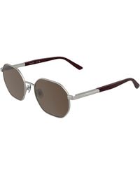 Calvin Klein - Ck25110S 045 Sunglasses Metal Squared Normal - Lyst