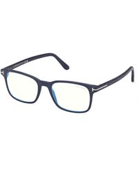 Tom Ford - Ft5831-B 091 Optical Frames Acetate Squared Normal - Lyst