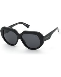 Nina Ricci - Snr435 700 Sunglasses Acetate Smoke Geometric Normal - Lyst