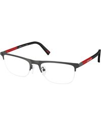 Prada Linea Rossa - Ps 50Rv 06P1O1 Optical Frames Metal Pillow Normal - Lyst