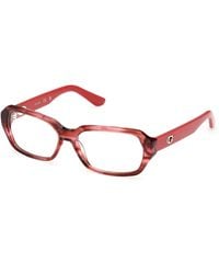 Guess - Gu50380 68 Optical Frames Acetate Geometric Normal - Lyst