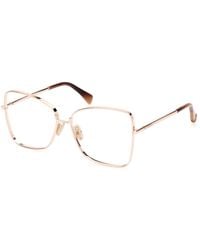 Max Mara - Mm5140 028 Optical Frames Metal Pilot Normal - Lyst