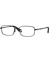Burberry - Be1402D 1007 Optical Frames Metal Transparent Squared Normal - Lyst