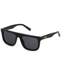Fila - Sfi896 700 Sunglasses Acetate Smoke Geometric Normal - Lyst