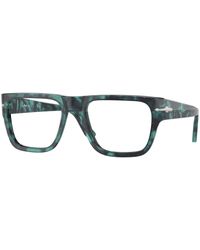 Persol - Po3348V 1211 Optical Frames Acetate Transparent Squared Normal - Lyst