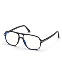 Tom Ford - Ft5737-B 001 Optical Frames Acetate Squared Normal - Lyst