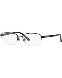 Burberry - Be1288Td 1001 Optical Frames Titanium Squared Normal - Lyst