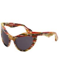 Marni - 6T2 Holoholona Stripes Sunglasses Acetate Geometric - Lyst