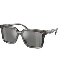Michael Kors - Mk2217U Abruzzo 396688 Sunglasses Acetate Squared Normal Mirror - Lyst