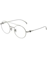 Moncler - Me1019T 1004 Optical Frames Titanium Transparent Round Normal - Lyst