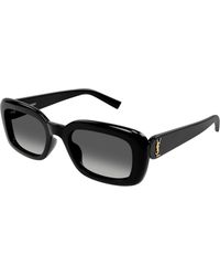 Saint Laurent - Sl M130 002 Sunglasses Acetate Squared Normal Shaded - Lyst