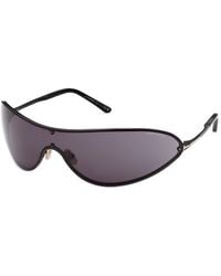 Tom Ford - Ft1396 Brady-02 01A Sunglasses Metal Smoke Mask Normal - Lyst