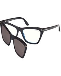 Tom Ford - Ft5971-B 001 Optical Frames Acetate Cat Eye Normal - Lyst