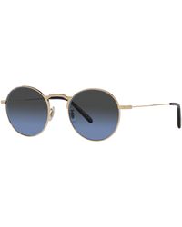 Oliver Peoples - Ov1282St Weslie Sun 5292P4 Sunglasses Titanium Round Polarized - Lyst