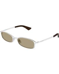Saint Laurent - Sl 934 Mia 003 Sunglasses Metal Round - Lyst