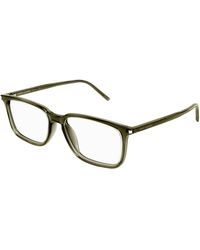 Saint Laurent - Sl 645/F 005 Optical Frames Acetate Squared - Lyst