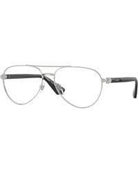 Burberry - Be1397 1005 Optical Frames Metal Pilot Normal - Lyst