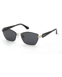 Twinset - Stw147 301 Sunglasses Metal Smoke Geometric Normal - Lyst