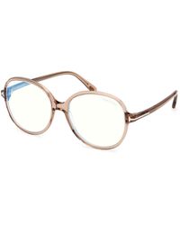 Tom Ford - Ft6090-B 045 Optical Frames Acetate Round Normal - Lyst