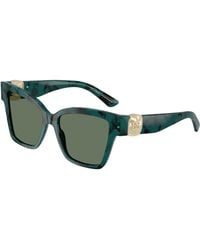 Dolce & Gabbana - Dg4470 3460/2 Sunglasses Acetate Squared Normal - Lyst