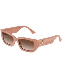Jimmy Choo - Jc5017 503213 Sunglasses Acetate Pillow Normal Shaded - Lyst