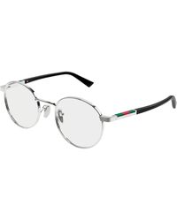 Gucci - Gg1966Ok 001 Optical Frames Metal Transparent Round - Lyst