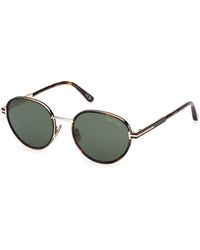 Tom Ford - Ft1339 Jet-02 52N Sunglasses Metal Round Normal - Lyst