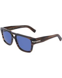 Ferragamo - Sf2070S 216 Sunglasses Acetate Squared Normal - Lyst