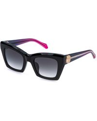 Just Cavalli - Sjc144 700 Sunglasses Acetate Smoke Squared Normal Shaded - Lyst