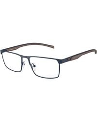 Emporio Armani - Ea1190 3018 Optical Frames Metal Transparent Squared Normal - Lyst