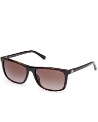 Guess - Gu00169 52F Sunglasses Injected Squared Normal - Lyst
