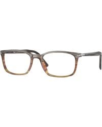Persol - Po3189V 1137 Optical Frames Acetate Transparent Squared Normal - Lyst