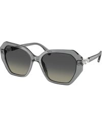 Swarovski - Sk6017 106211 Sunglasses Acetate Geometric Normal Nuanced - Lyst