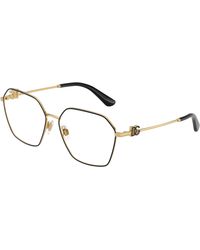 Dolce & Gabbana - Dg1366 1334 Optical Frames Metal Transparent Pantos Normal - Lyst