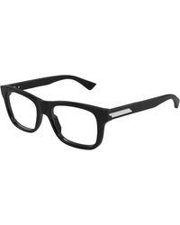 Bottega Veneta - Bv1412O 005 Optical Frames Acetate Transparent Squared - Lyst