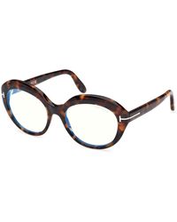 Tom Ford - Ft6095-B 052 Optical Frames Acetate Round Normal - Lyst