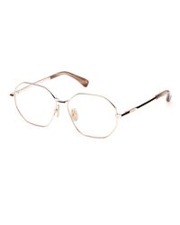 Max Mara - Mm5207 033 Optical Frames Metal Geometric Normal - Lyst