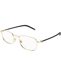 Montblanc - Mb0369O 001 Optical Frames Metal Transparent Squared - Lyst
