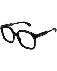 Chloé - Ch0263O 002 Optical Frames Acetate Transparent Squared - Lyst