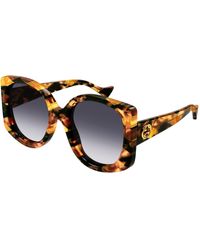 Gucci - Gg1257S 004 Sunglasses Plastic Squared Shaded - Lyst
